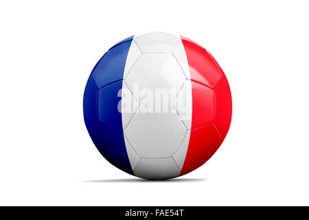 Palloni da calcio con il team bandiere, calcio Euro 2016. Gruppo A, Francia Foto Stock
