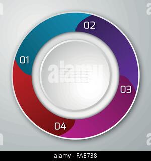 Illustrazione Vettoriale infographics cerchio Illustrazione Vettoriale