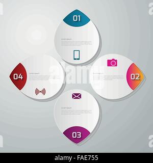 Illustrazione Vettoriale infographics del cerchio Illustrazione Vettoriale