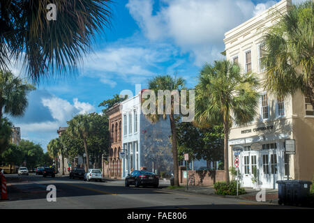 Street view a Charleston, Carolina del Sud Foto Stock