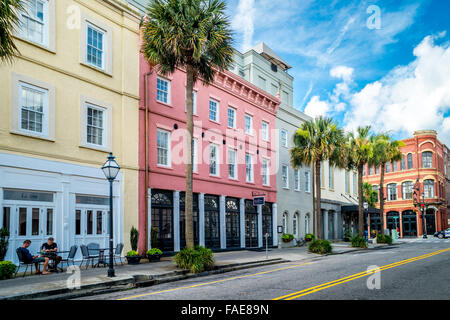 Street view a Charleston, Carolina del Sud Foto Stock