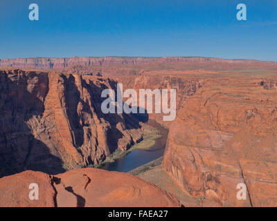 Curva a ferro di cavallo sul fiume Colorado vicino pagina; Arizona;USA;l'America Foto Stock