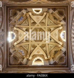 Cupola sopra la Maqsura della Grande Moschea, Cordoba, regione dell'Andalusia, Spagna, Europa Foto Stock