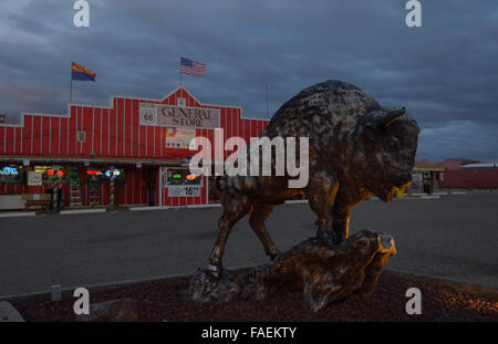 Commerciale del distretto storico di Route 66, Seligman AZ Foto Stock