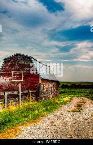 Cascina in sud rurale Alberta Canada Foto Stock