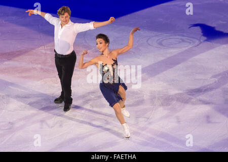 Meryl Davis e Charlie White free dance champions Foto Stock