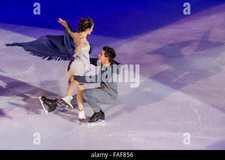 Anna Cappellini e Luca Lanotte,la danza su ghiaccio champions Foto Stock