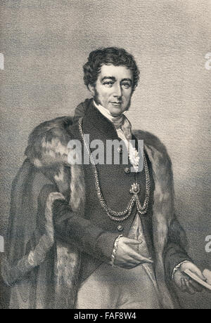 Sir Peter Laurie, 1778-1861, un uomo politico britannico, Lord Mayor di Londra Foto Stock