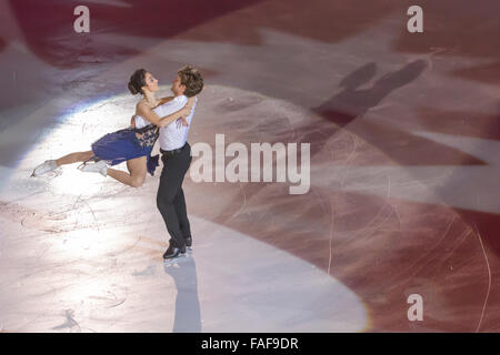 Meryl Davis e Charlie White free dance champions Foto Stock