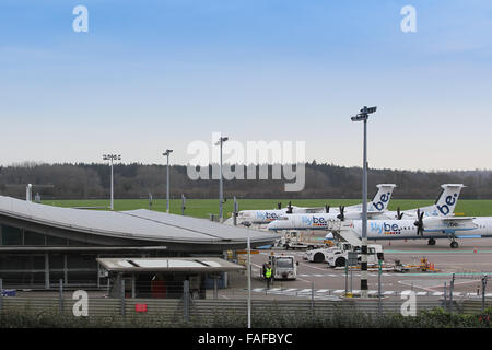 L'aeroporto di Southampton in Eastleigh, Southampton, Hampshire Foto Stock