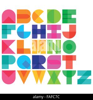 Illustrazione Vettoriale di colore font Illustrazione Vettoriale