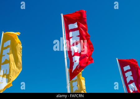 Banner a IKEA furniture store a Rodi shopping center a Sydney, Nuovo Galles del Sud, Australia Foto Stock