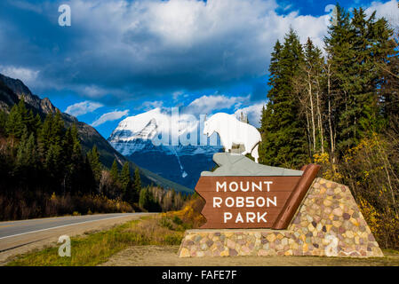 Monte Robson Provincial Park, della Columbia britannica in Canada Foto Stock