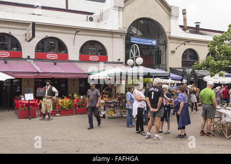 Il porto di mercato, MONTIVIDEO, Uruguay - dicembre 2015. Foto Stock