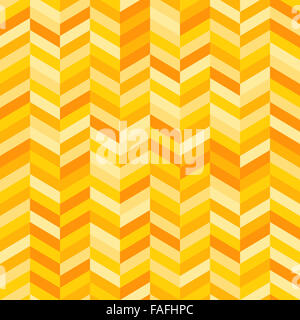 A Zig Zag Background in sfumature di giallo e arancione Foto Stock