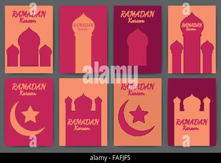 Illustrazione Vettoriale set di inviti Illustrazione Vettoriale