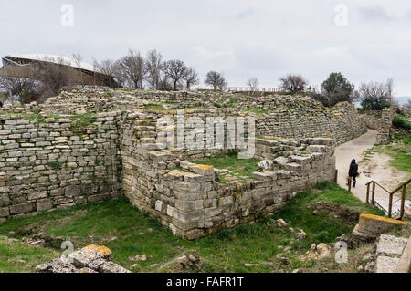 La Turchia viaggi - le rovine di Troia. Foto Stock