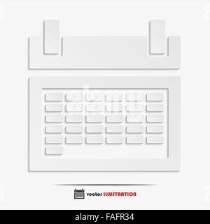 Abstract calendario icona web per il tuo design Illustrazione Vettoriale