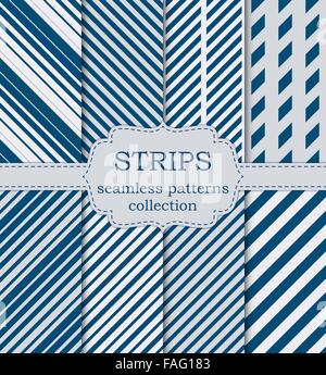 Illustrazione vettoriale di un set di modelli senza giunture Illustrazione Vettoriale