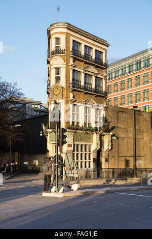 The Black Friar Public House, Queen Victoria Street, City of London, Inghilterra, EC4, REGNO UNITO Foto Stock