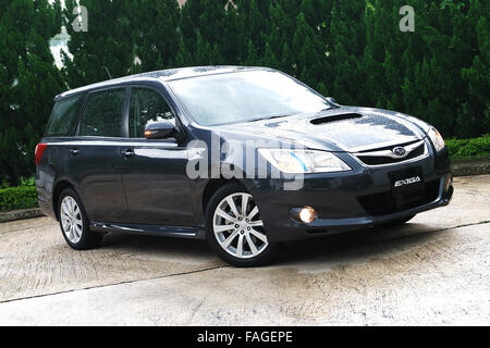 Hong Kong, Cina - 18 Giugno : Subaru EXIGA display in Hong Kong 2010 Foto Stock