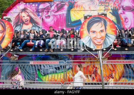 Un giro di Miami è parte delle attrazioni in Africa Oye festival tenutosi a Liverpool uno dei più grande del Regno Unito free music festival Foto Stock