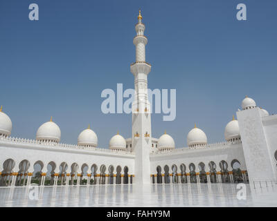 Moschea Sheikh Zayed, Abu Dhabi, Emirati Arabi Uniti Foto Stock