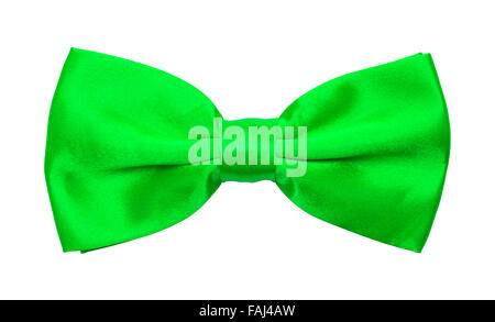 Smoking verde Bow tie isolata su uno sfondo bianco. Foto Stock