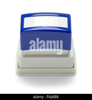 Office Business Stamper con copia spazio isolato su uno sfondo bianco. Foto Stock