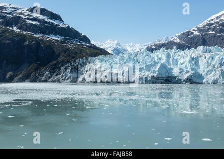 Ghiacciaio in Alaska di Glacier Bay Foto Stock