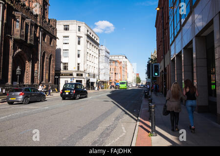 Deansgate Manchester City Centre Regno Unito. Foto Stock