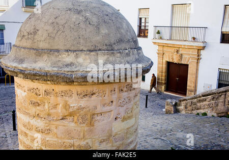 Fray Felix square,populo trimestre,.Cádiz, Andalucía, Spagna Foto Stock