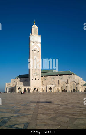 Moschea Hassan II, Casablanca, Grand Regione di Casablanca, Marocco Foto Stock