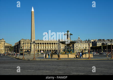 Place de la Concorde, Paris, Ile-de-France, Francia Foto Stock