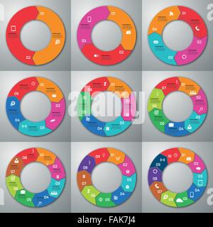 Illustrazione Vettoriale infographics impostato Illustrazione Vettoriale