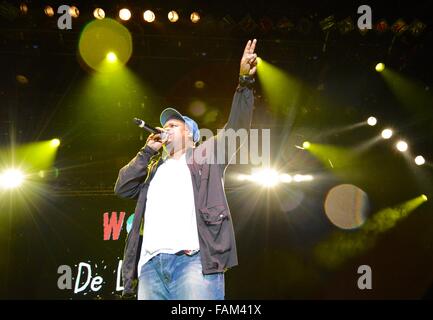 David Jude Jolicoeur, Trugoy, del la Soul, Open Air Stage, WOMAD 2015, Wiltshire, Inghilterra, Regno Unito, GB. Foto Stock