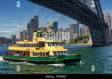 Sydney Harbour Ferry Foto Stock