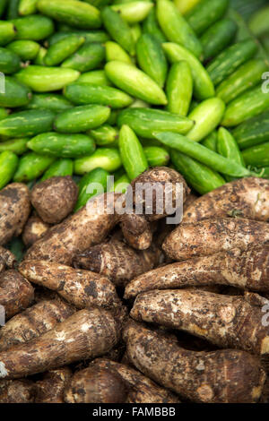 Le verdure sul mercato in Mumbai, India Foto Stock