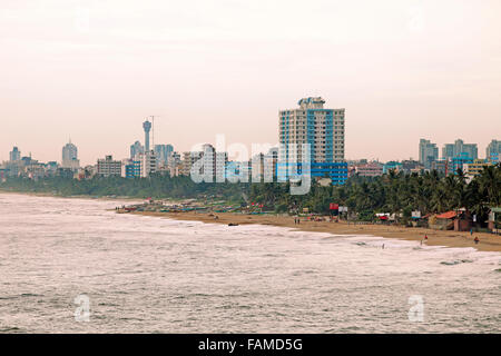 City Beach, Colombo, provincia occidentale, Sri Lanka Foto Stock