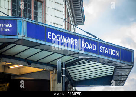 Edgware Road Station, Londra Foto Stock