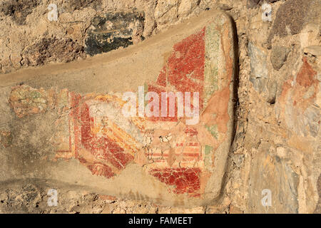 Mosaico in Western Scavi di acropoli antica palestra ellenistica, Xisto, la città di Kos, isola di Kos, DODECANNESO Foto Stock