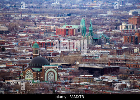 Est di Montreal vista aerea. Foto Stock