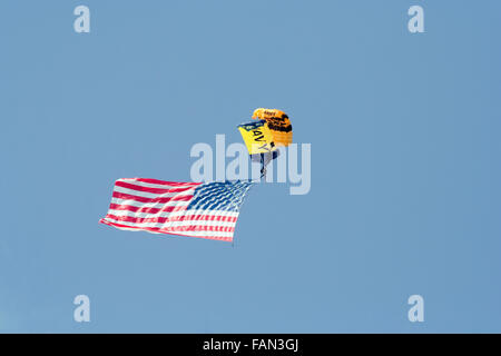 US Army Parachute Team. Chicago Air & Water Show 2016 Foto Stock