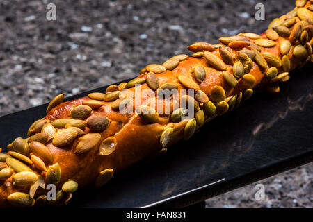 Panificio whitebread tedesco snack colazione yummi fresco Foto Stock