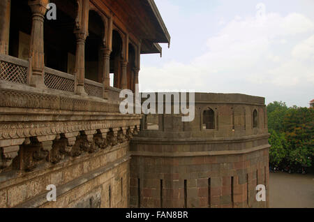 Una vista di nagarkhana, shaniwarwada di Pune, Maharashtra, India Foto Stock