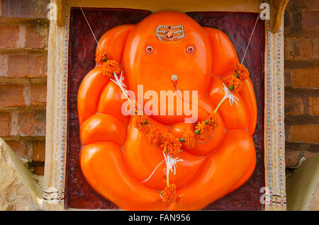 Idol del Signore Ganesha, Kolhapur, Maharashtra, India Foto Stock