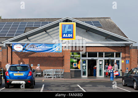 Supermercato Aldi in JKidderminster, REGNO UNITO Foto Stock