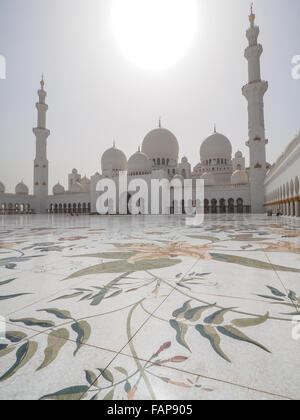 Moschea Sheikh Zayed, Abu Dhabi, Emirati Arabi Uniti Foto Stock