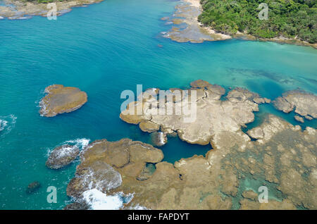 Vista aerea del Lago di Gatun, Panama Canal sul lato atlantico Foto Stock