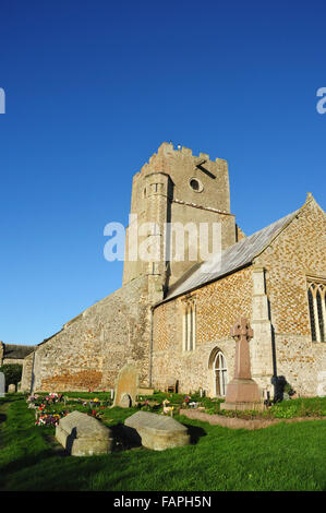 Chiesa di Santa Maria Vergine (chiesa di Santa Maria), Church Lane, Heacham, Norfolk, Inghilterra, Regno Unito Foto Stock